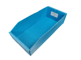 bacs Plano pliable 180 mm de large x 380 mm de profondeur x 105 mm de haut   bleu  non plie 