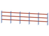 Pallet racking Stow NP - 6 upright frames 5300x1100x120mm - 24.000kg   30 beams 4000x160mm