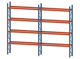 Pallet racking Nedcon OP - 3 upright frames 5000x900x100mm   16 beams 3000x130x40mm