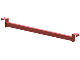 Verzonken diepteligger voor hout 1100mm  -38  - 50x30x1 5 - Oranje  zaagmaat 985mm  - 2xU
