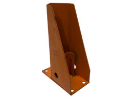 Beschermvoet 400x140mm - Oranje - 1K - Met gelast voetje 140x100