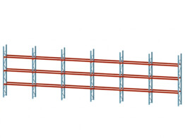 Palletstelling Redirack - 7 staanders 3960x1050x83mm   36 liggers 3600x150x50mm