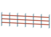 Rayonnage Redirack -  7 echelles 3960x1050x83mm   36 lisses 3600x150x50mm