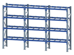 Grootvakstelling Schaefer - 4 staanders 2800x800mm   24 liggers 1300mm   12 draadroosters