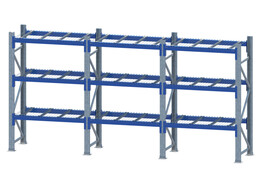 Grootvakstelling Schaefer - 4 staanders 2150x800mm   18 liggers 1300mm   9 draadroosters