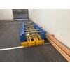 Palletstelling Esmena - 4 blauwe staanders 3650x1000x100mm   18 gele liggers 3600x75x40mm
