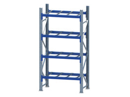 Start module Schaefer - 2800Hx1300Bx800D - 4 levels 2500kg - wire meshes