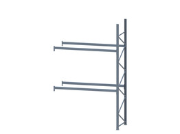 Aanbouwmodule Polypal - 4500Hx2685Bx1025D - 2 liggerniveaus 2200kg