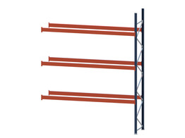Aanbouwmodule Mecalux - 5000Hx3900Bx1100D - 3 liggerniveaus 3000kg