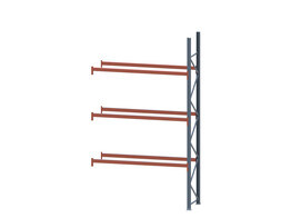 Aanbouwmodule Dexion SP - 4500Hx2530Bx910D - 3 liggerniveaus 2250kg