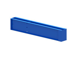 Pied simple face 1250mm type 410 - Bleu