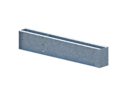 Pied simple face 1250mm type 350 - Galvanise a chaud