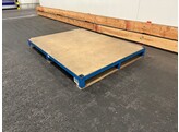 3x Heavy-duty metal storage pallet 1600x1200x1900 mm with wooden base - removable frame - 2 1 FREE