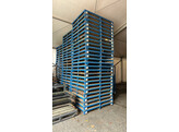 3x Heavy-duty metal storage pallet 1600x1200x1900 mm with wooden base - removable frame - 2 1 FREE