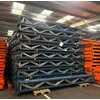 Rayonnages a pneus Polypal - 6 echelles 5000x400x85mm   70 lisses 3000x70x40mm