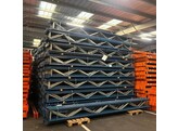Rayonnages a pneus Polypal - 6 echelles 5000x400x85mm   70 lisses 3000x70x40mm
