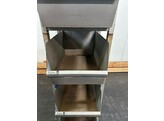 Bacs empilables en metal - 465mm largeur utile x 430mm hauteur utile x 770mm profondeur - 6 pieces