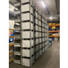 Metal stacking bins - 465mm useful width x 430mm useful height x 770mm deep - 6 pieces - Open front
