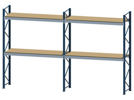 Pallet racking Nedcon NP - 3 Upright Frames 4000x1100x100   8 Beams 3000x130x40   chipboards