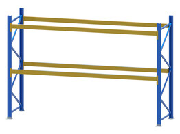 Pallet racking Esmena - 2 Upright Frames 2500x1100x100   4 Beams 3600x100x40