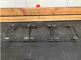 Rolplateau 3 stuks - 4 zwenkwielen 480x480x110mm