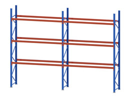 Pallet racking Stow NP - 3 faded Upright Frames 4500x1050x100   12 Beams 2900x100x50