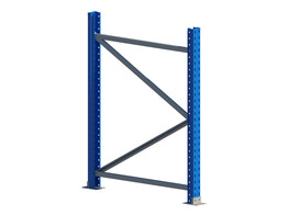 Staander 1400x1100x85mm - 85x67x1 8 - Blauw - 130x155x4