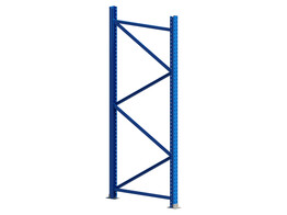 Staander 2500x1100mm - 120x95x2.5 - Blauw - 130x155x4