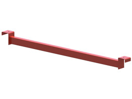 Verzonken diepteligger voor hout 1100mm  -28  - 50x30x1 5 - Oranje  zaagmaat 985mm  - 2xU