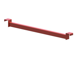Verzonken diepteligger voor hout 1000mm  -28  - 50x30x1 5 - Oranje  zaagmaat 885mm  - 2xU