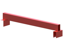 Opstaande diepteligger 1100mm - 100x50x2 0 - Oranje