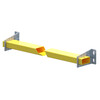 Pallet stop set 1800mm  1100  - 80x40x1 5 - Yellow