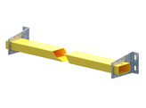 Pallet stop set 1800mm  1100  - 80x40x1 5 - Yellow