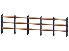 Pallet racking Nedcon OP - 6 upright frames 4000x900x100   30 beams 2700x130x40   Wooden decking