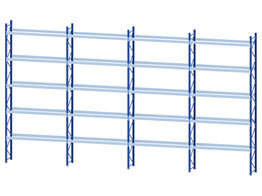 Pallet racking Nedcon NP - 5 upright frames 6900x940x100mm   40 beams 3000x130x40mm