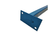 Single row spacer Stow NP 1250mm - 85 - U profile - Blue - 1C