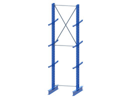 Start module Ohra 5285 mm - Double base - IPE 240 - 12 arms 900 mm - IPE 80 - 600 kg - 1500 mm C/C